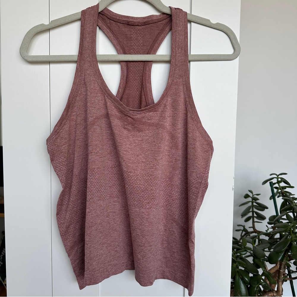 Lululemon Athletica Swiftly Tech Racerback Waist Length Tank Top Size 10